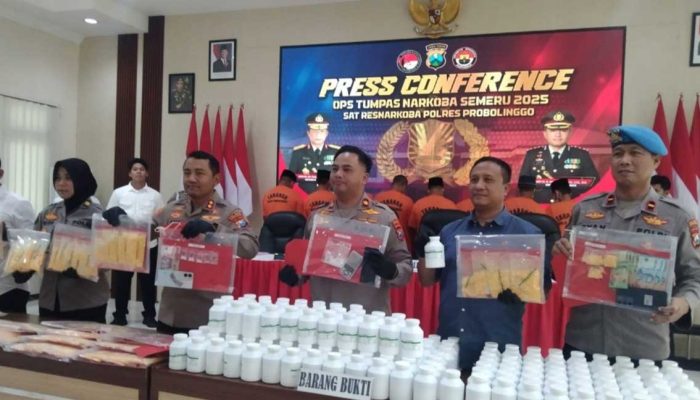 Polres Probolinggo Amankan Ratusan Ribu Obat Terlarang