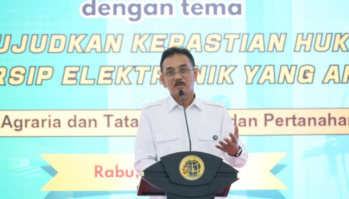 Peralihan Arsip Pertanahan Elektronik, Sekjen ATR/BPN: Harus Dikelola dengan Baik